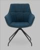 Кресло Stool Group Кимберли AV 344 W797/K12-K20PM-9005 синий, рогожка, замша, вращающееся фото 3