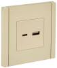 Розетка USB type A+C IEK Forte&Piano FP-U22-018-K10 ваниль