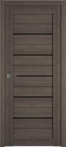 Межкомнатная дверь Владимирская Фабрика Дверей Atum 5 Grey стекло Black Gloss 900x2000