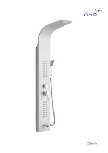 Душевая панель Cerutti Spa Celia W CT10402 белый