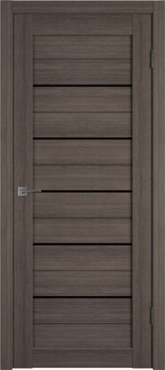 Межкомнатная дверь Владимирская Фабрика Дверей Atum 5 Grey стекло Black Gloss 900x2000