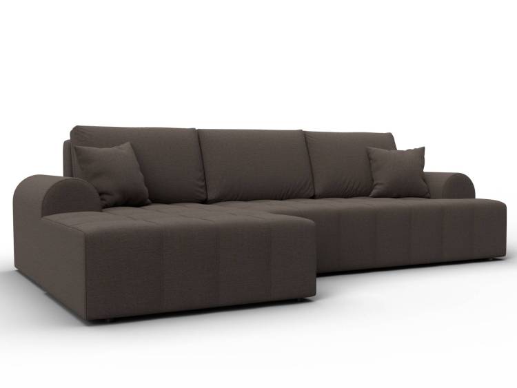 Диван угловой Лига Диванов Лига-080 134741L Коричневый