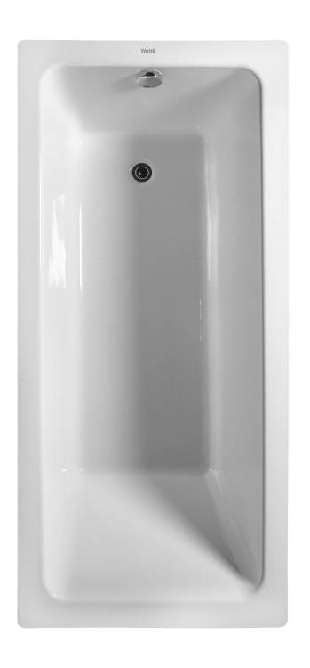 Чугунная ванна Wotte Line 1700х800 белая, без ножек