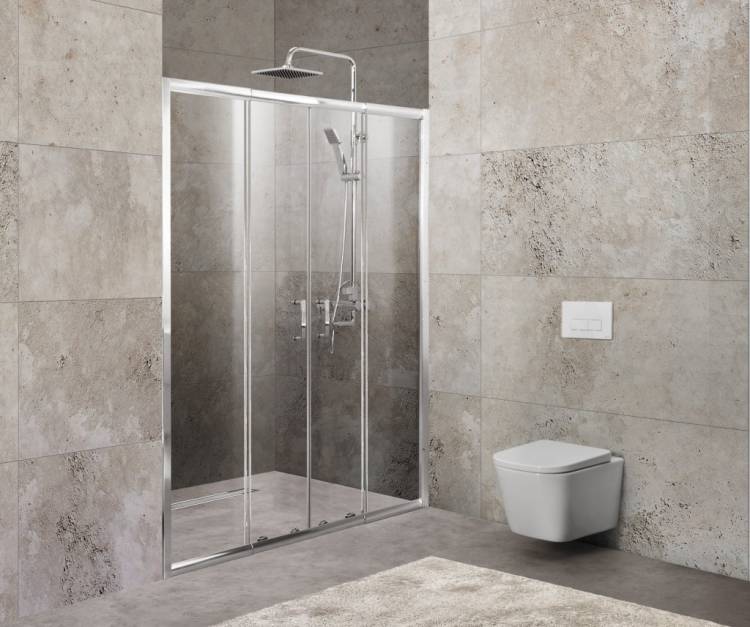 Душевая дверь BelBagno Unique BF-2-150/180-M-Cr