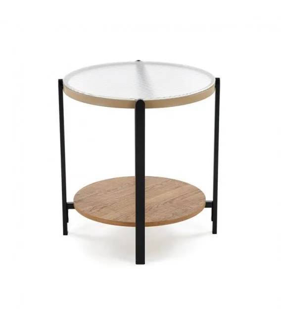 Стол журнальный Halmar Kamala S V-CH-KAMALA_S-LAW прозрачный/натуральный/черный