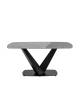 Стол обеденный Stool Group Аврора DF0093DT 160 black DUAL керамика черная 160x90x76 фото 7