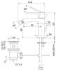 Смеситель для биде Mariani Rebel A00493RE12 хром фото 2