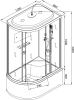 Душевая кабина AvaCan D120SR 120x80x220 фото 13