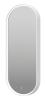 Зеркало Brevita Сатурн SAT-Dro1-050-white с подсветкой, белый, 115x50 см фото 4
