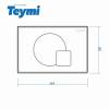 Кнопка смыва Teymi Ellie T70022CH хром глянец фото 4