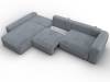 Диван угловой Лига Диванов Лига-066 131228L Серый фото 9