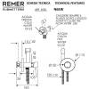 Гигиенический душ Remer Minimal N65W хром фото 2