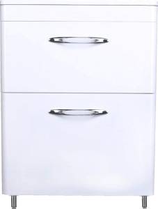 Тумба с раковиной Style Line Каре 60 напольная, Люкс Plus, белая