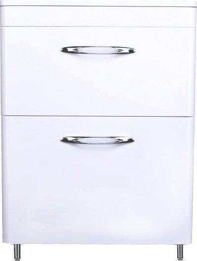 Тумба с раковиной Style Line Каре 60 напольная, Люкс Plus, белая
