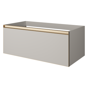 Тумба под раковину Armadi Art Quatro 1 790-M1-100-CM-MG Cashmere, Matt Gold, 100см