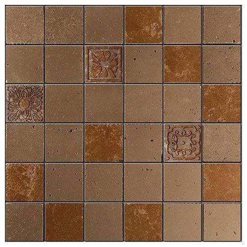 Мозаика Skalini Goldy GLY-3B Золотисто Коричневая (4.8x4.8) 30.5x30.5