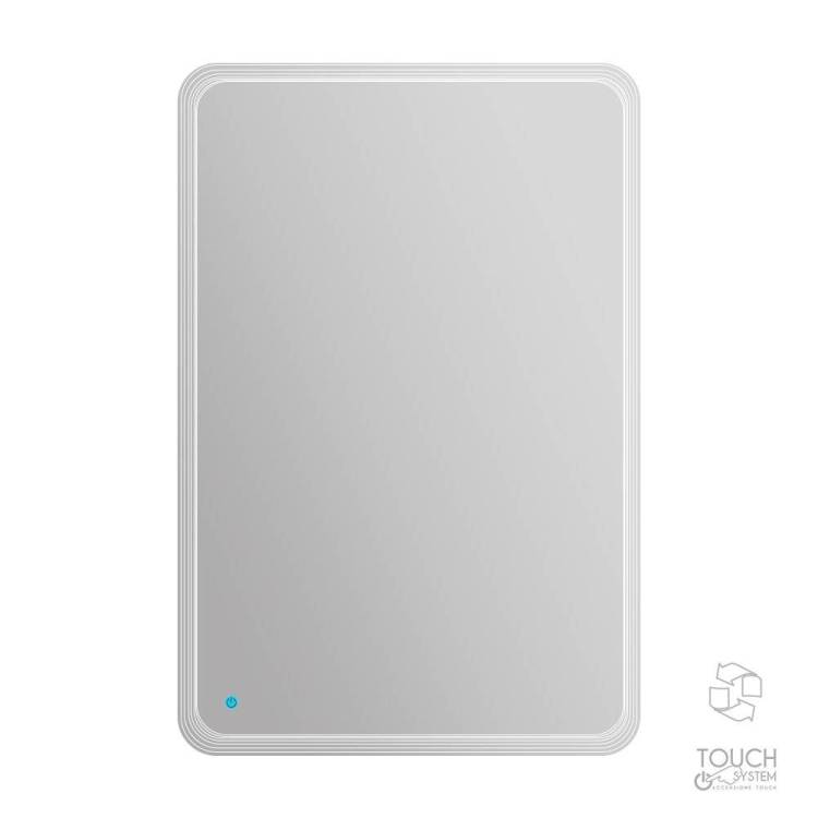 Зеркало Cezares 45028 со встроенной LED подсветкой и сенсорным выключателем Touch system, реверсивное, 60x90