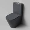 Унитаз-компакт Grossman Торнадо GR-4458GMSQ безободковый, с микролифтом, серый матовый фото 5