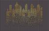 3D Фотообои Artegrafico «Огни золотого города» AM-003 песок
