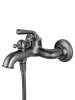 Смеситель для ванны Wonzon & Woghand WW-88639008-BGM с душем, темный графит фото 4