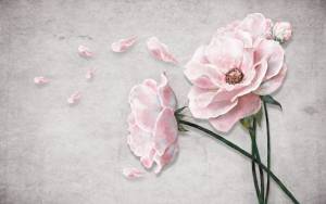 3D Фотообои Artegrafico «Лепестки на ветру» RC-028 канвас