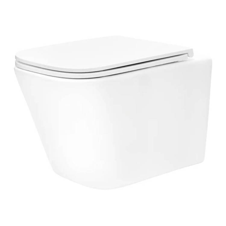 Унитаз подвесной Tece Spring 9700996 S безободковый, с крышкой-сиденьем микролифт