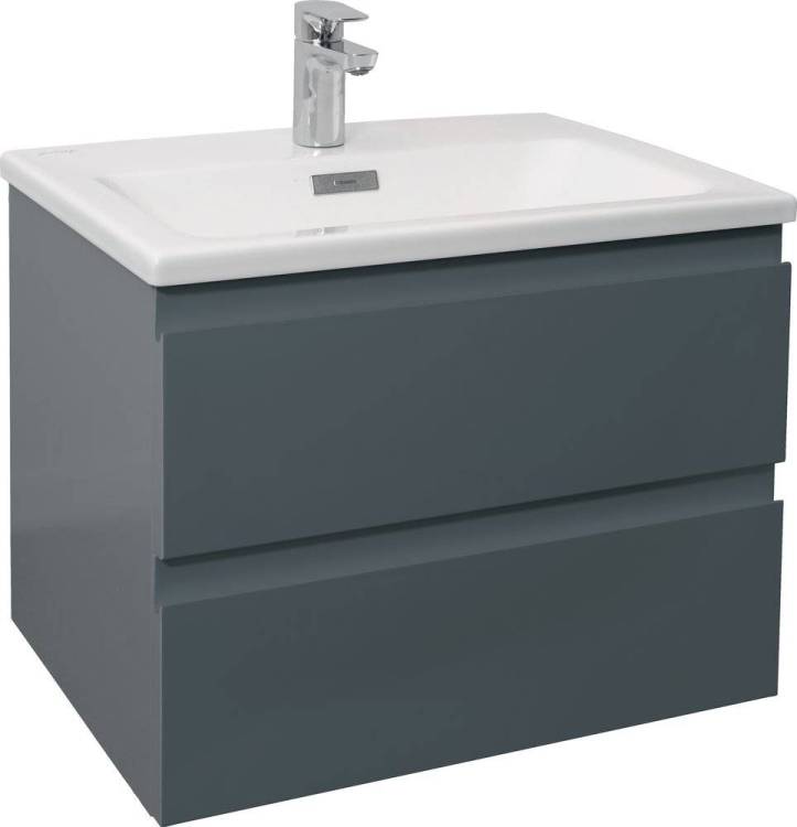 Тумба с раковиной Jacob Delafon Madeleine 60 серый матовый