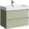 Тумба с раковиной Aqwella Geometria 81 GE01082SH шалфей зеленый