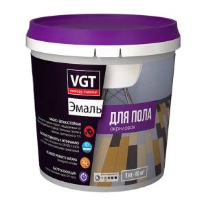 Эмаль для пола VGT ВД-АК-1179 ПРОФИ супербелая 1 кг