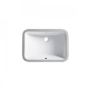 Раковина встраиваемая Bravat C22131W-A-ENG белая прямоугольная 550x400x200мм
