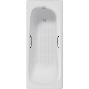 Чугунная ванна Delice Continental DLR230613R-AS 170x70, с антискользящим покрытием, с отверстиями под ручки, без ножек