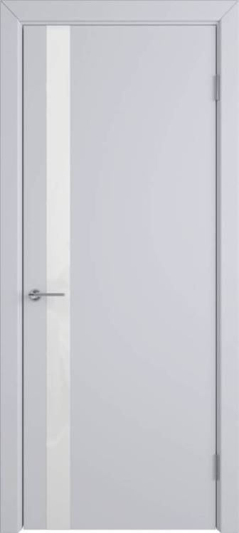 Межкомнатная дверь Владимирская Фабрика Дверей Niuta Ett Cotton стекло White Gloss 800x2000