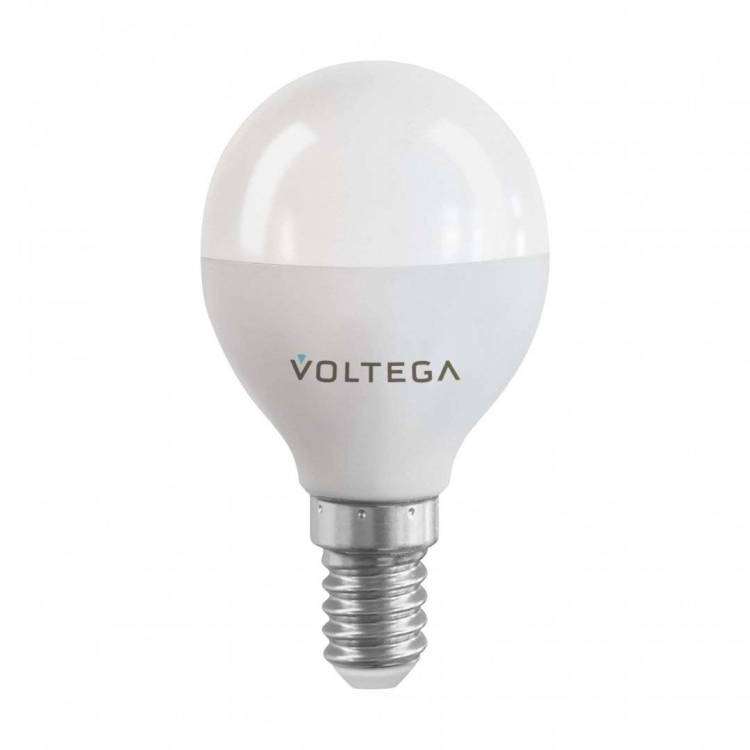 Лампа светодиодная диммируемая Voltega E14 5W 2700K матовая VG-G45E14cct-WIFI-5W 2428