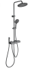Душевая стойка Wonzon & Woghand WW-B3580-BGG с термостатом, темный графит