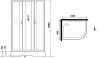 Душевая кабина Niagara Classic 330844LBK 100x80x200 без гидромассажа фото 16