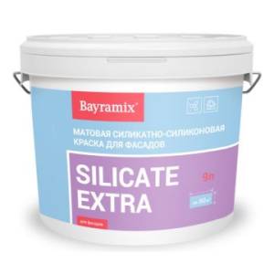 Краска фасадная силикатно-силиконовая Bayramix Silicate Extra 511 9л
