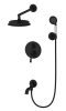 Душевой комплект Wonzon & Woghand WW-88939008-MB черный