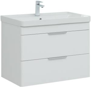 Тумба под раковину Aquanet Ирис new 815 310146 белый глянец