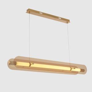 Светильник подвесной Crystal Lux Amarillo SP70W LED Brass
