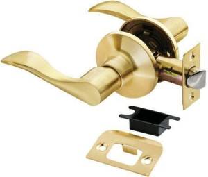 Дверная ручка Rucetti HK-03 SG Без фиксатора матовое золото
