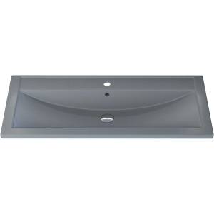 Раковина Uperwood Foster Quartz 291030045 серая матовая, бетон, 100x45.5 Раковина Uperwood Foster Quartz 291030045 серая матовая, бетон, 100x45.5