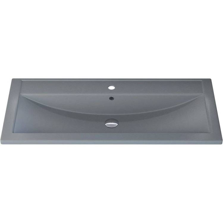 Раковина Uperwood Foster Quartz 291030045 серая матовая, бетон, 100x45.5