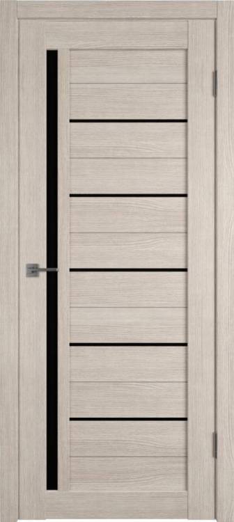 Межкомнатная дверь Владимирская Фабрика Дверей Atum 1 Cappuccino стекло Black Gloss 700x2000