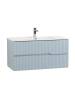 Тумба с раковиной Cezares Duet-N 100 голубой жемчужный, раковина CZR-8095-100 фото 2