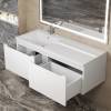 Тумба под раковину Uperwood Tanos 291020263 подвесная, левая, белая, 120 см фото 5