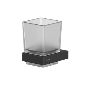 Стакан WHITECROSS Cubo CU2430BL подвесной, черный матовый