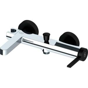 Смеситель для ванны GPD Gildo MBB165-K-S черный, хром