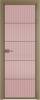 Межкомнатная дверь Profil Doors 5 AX цвет профиля Шампань, стекло безопасное 6 мм мору розовое 600x2000