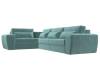 Диван угловой Лига Диванов Лига-008 Long 118702L бирюзовый, левый фото 4