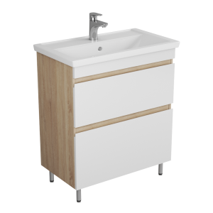 Тумба с раковиной Uncoria Арно 70 57004 белый, дуб сонома